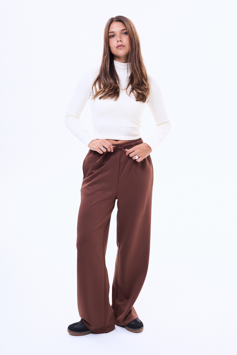 Pantalon de felpa Santa Marrón