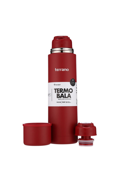 TERMO TERRANO BALA 750ML ROJO
