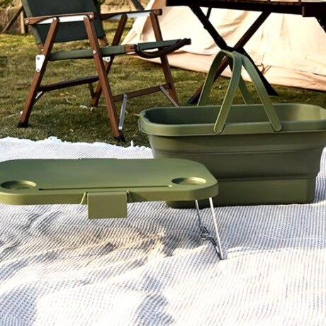 Cesta canasta plegable para picnic Beige