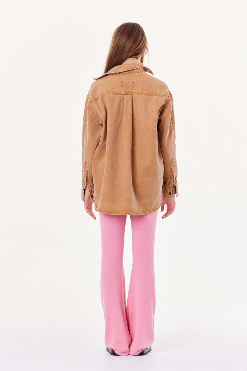 Camisa Noble Denim Camel