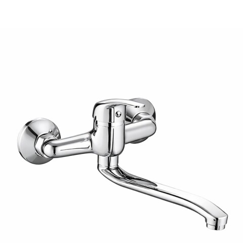 Grifería de cocina Monocomando de pared Capri Pico bajo Cromado Grifería De Cocina Monocomando De Pared Capri Pico Bajo Cromado