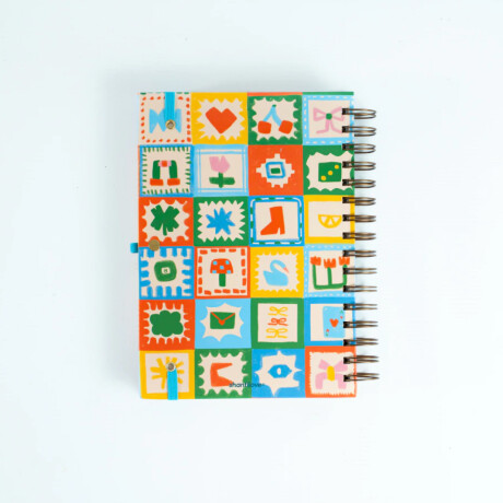 Agenda 2026 con stickers Figuras Abstractas Sc