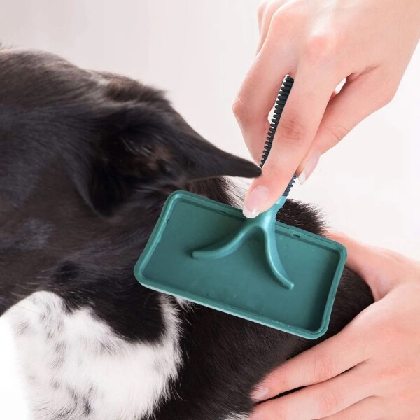 Cepillo Para Mascota Quita Pelo Perro Gato Mascota Pelos Ax® Variante Color Verde