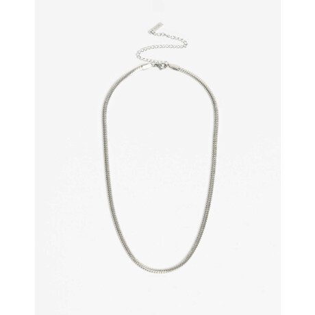 Collares Cortos Metal Plateado