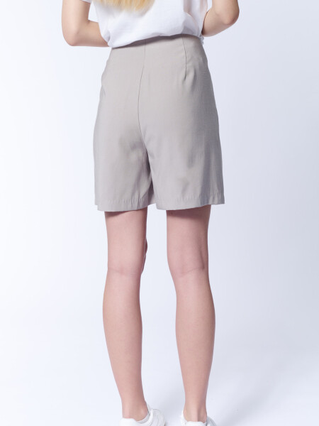 Short liocel Beige Grisáceo
