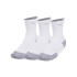 UA Velociti Run Cush 3p Crew-WHT WHT-101