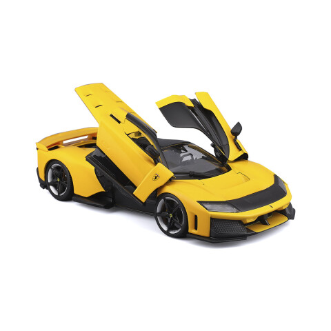 Bburago Ferrari Italia Escala 1:24 Auto de Colección F80 Giallo Modena
