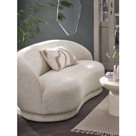 Sofá ANDRUP 3 plazas ovalado beige Beige