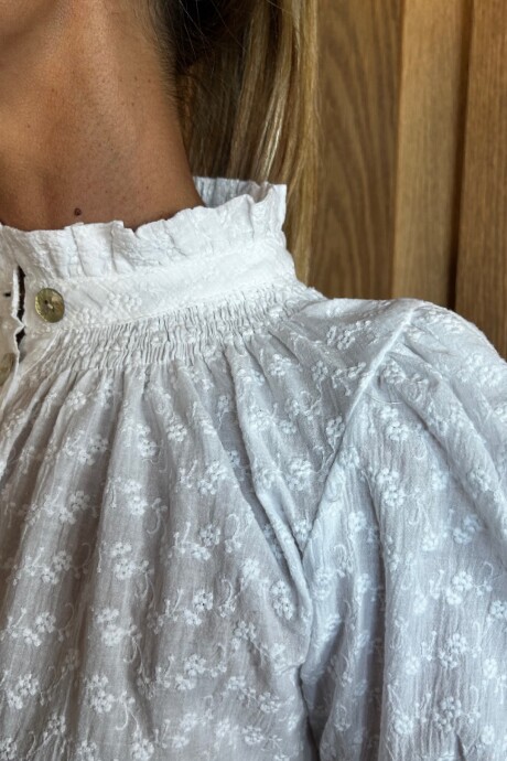 Camisa Daikiri Broderie Flor