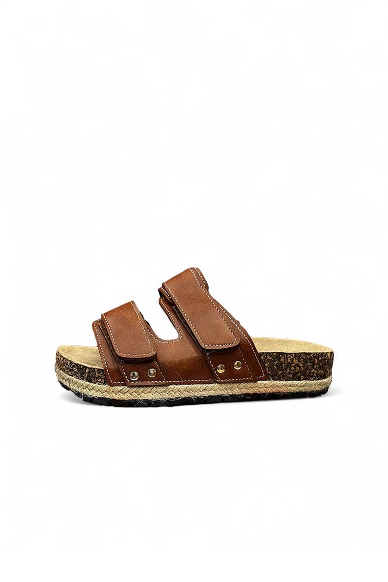 SANDALIA BETTINA 2 VELCROS BT104 Marron