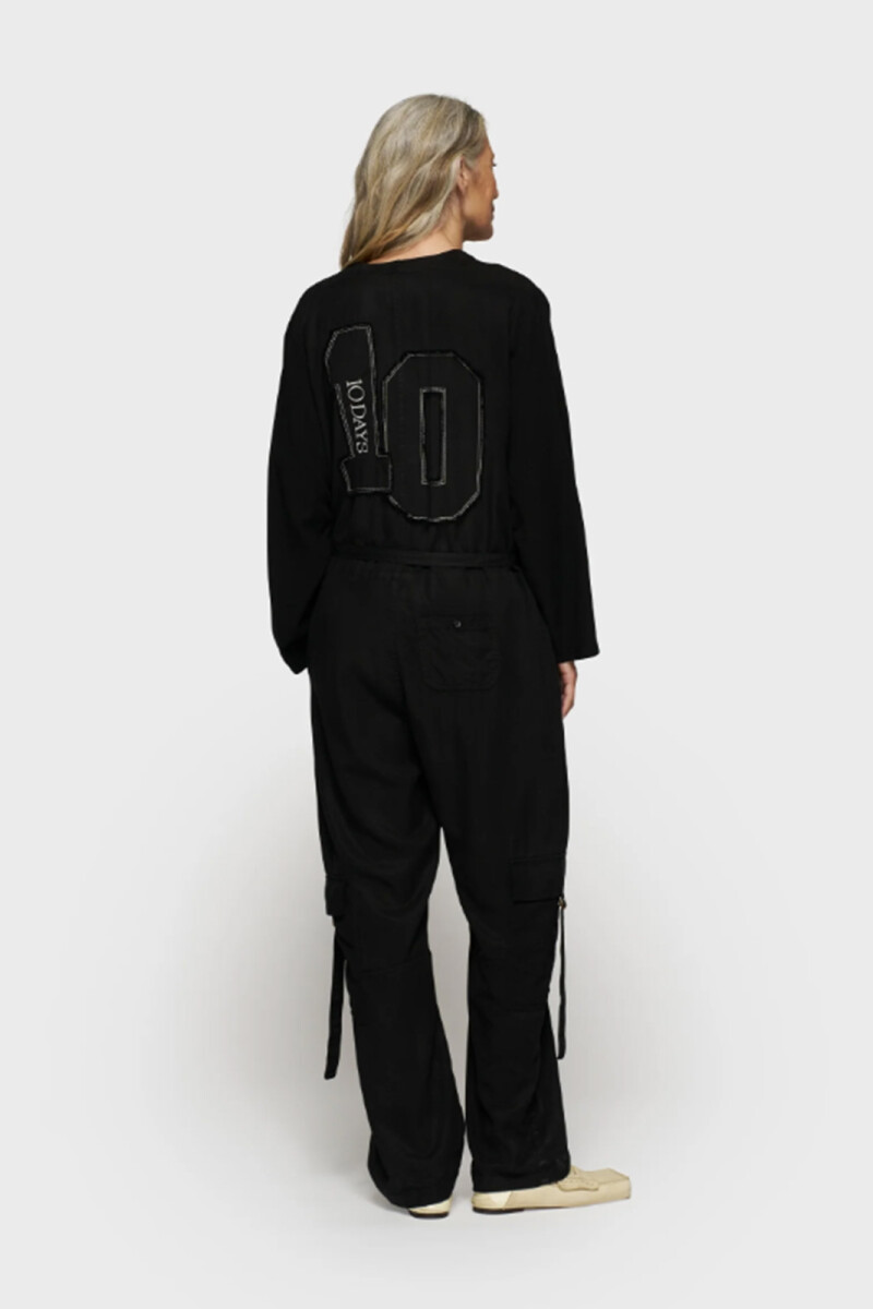 COMFORT JUMPSUIT TENCEL Negro