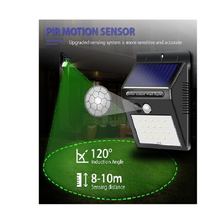 Foco Solar de 30 Led con sensor de movimiento 001