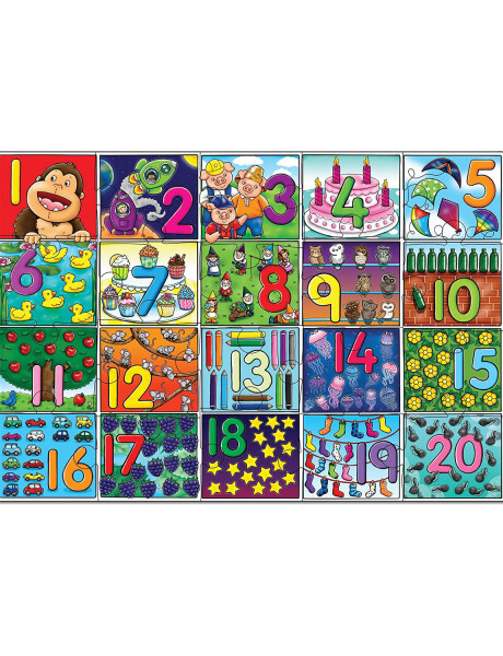 Puzzle de números grandes Orchard 20 piezas Puzzle de números grandes Orchard 20 piezas