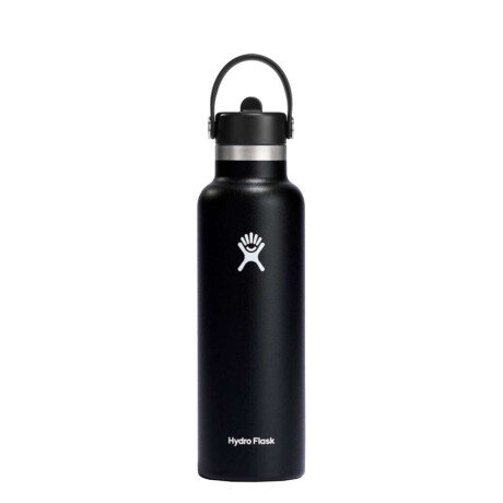 Botella Hydro Flask 21 Oz Standard Flex Straw Cap Negro