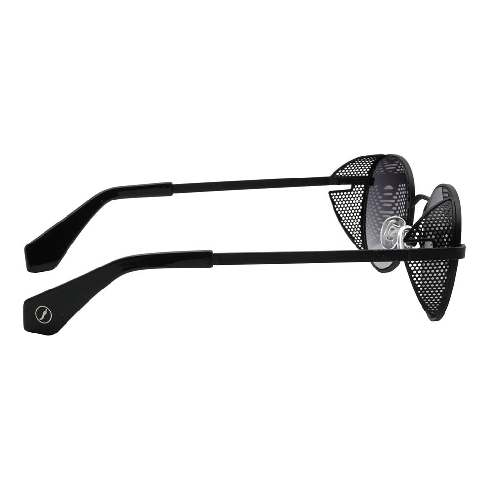 Lentes de sol De Acero Inoxidable Redondo Flap Gradiente/Negro