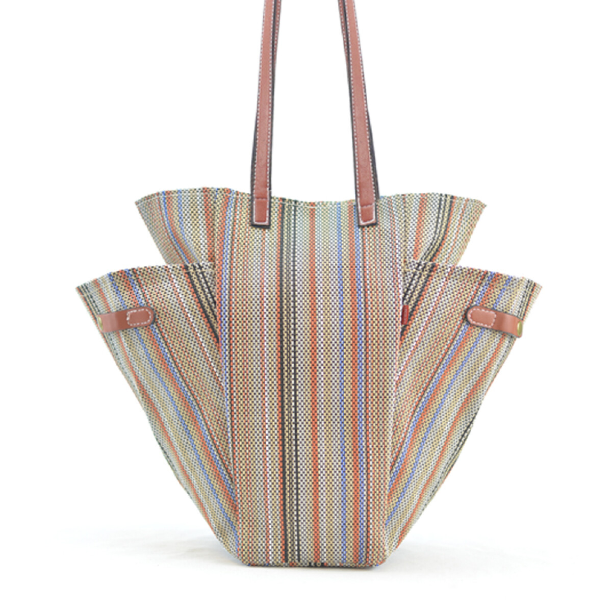 BOLSA MATERA AFRODITA - TOSTADO TERRACOTA Y NEGRO 