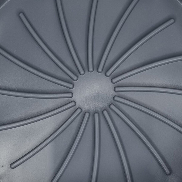 Sartén Antiadherente Silicona Freidora Sin Aceite Chica Variante Color Gris