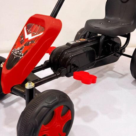 Auto Go Karting Pedal Infantil Cuatriciclo Carrera Rojo