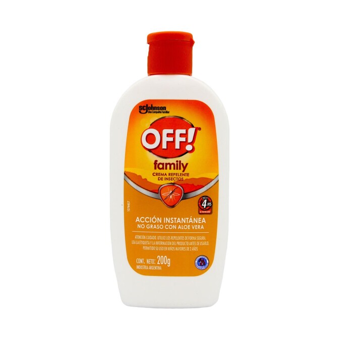 OFF REPELENTE CREMA X 200 ML. FRASCO única