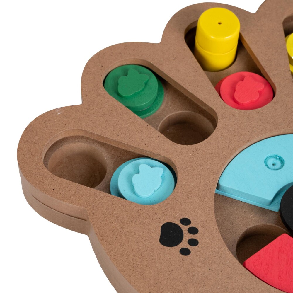 JUEGO DE MADERA INTERACTIVO MADERA MULTICOLOR HUELLA