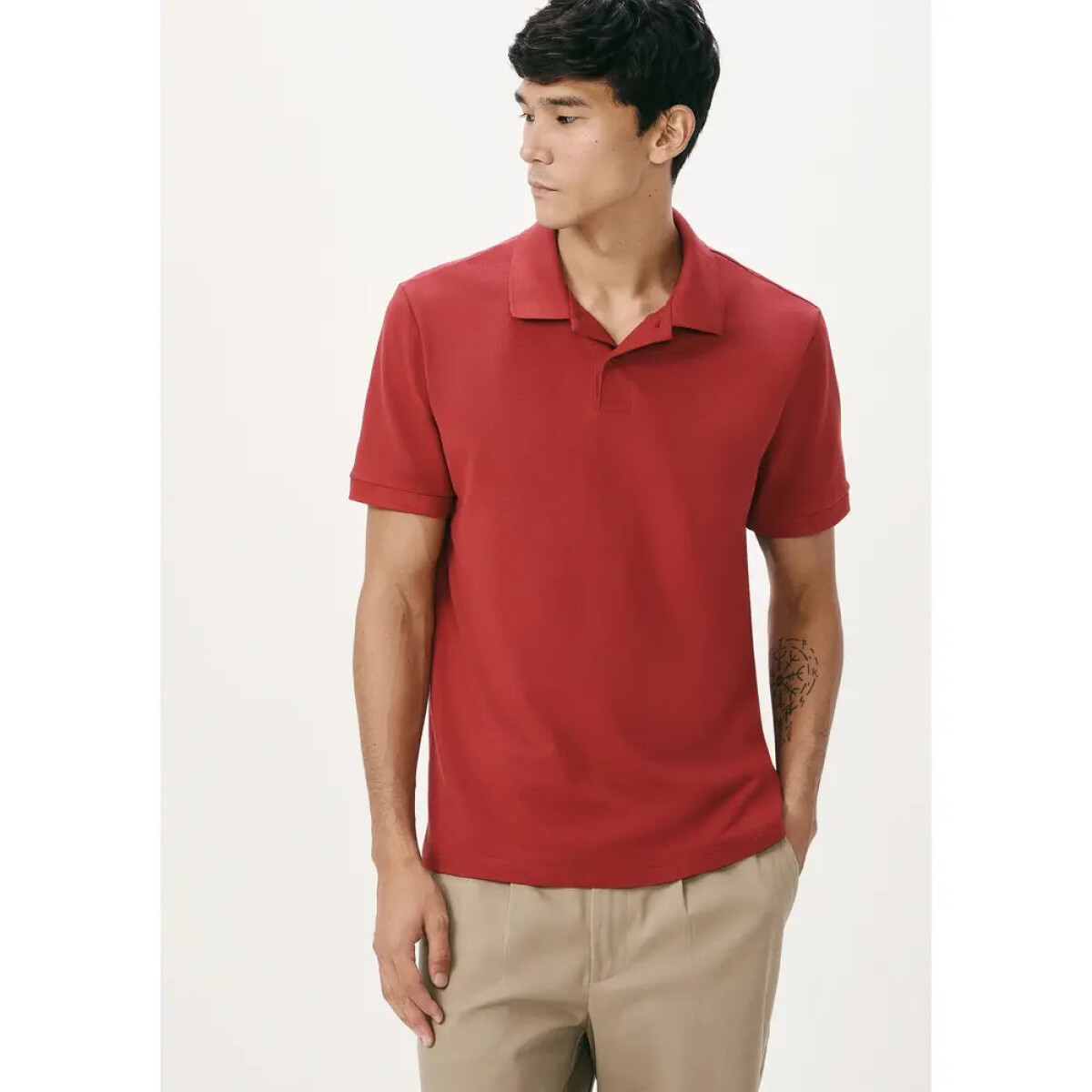 CAMISA POLO MM MASC - VERMELHO ESCURO 