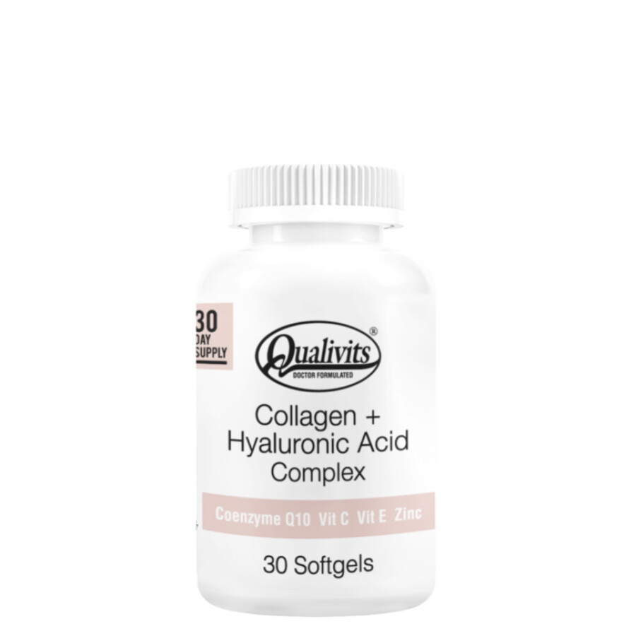 Suplemento Qualivits Colageno + Ácido Hialurónico Complex Beige Natural