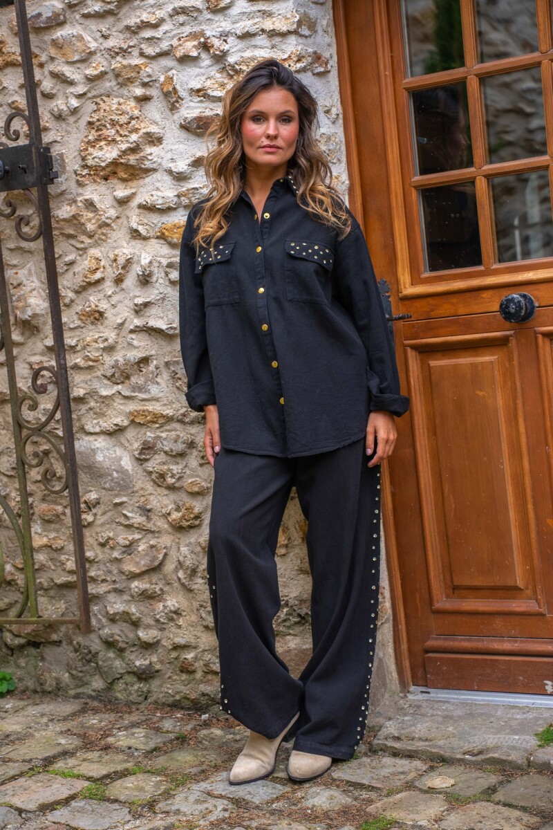 CAMISA SANDIAGO Negro