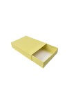 Caja eco 13 tipo caja fosforo 10x14x3 cm. AMARILLO PASTEL