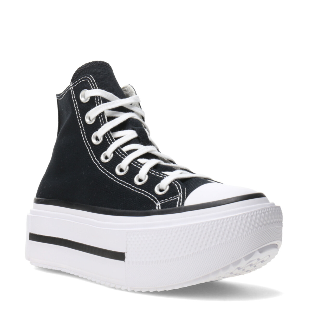 Championes Unisex Converse Lift Double Stack - Negro - Blanco 