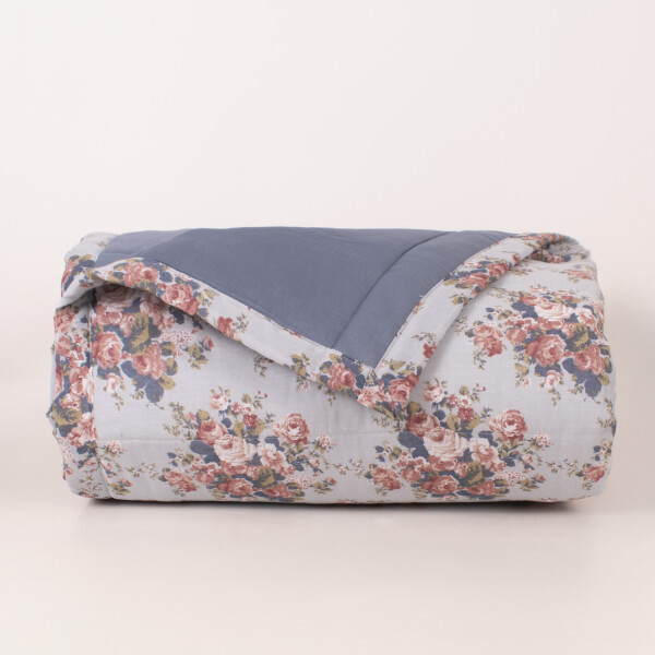 Edredón Colección Valdivia Roses Azul King - Super King