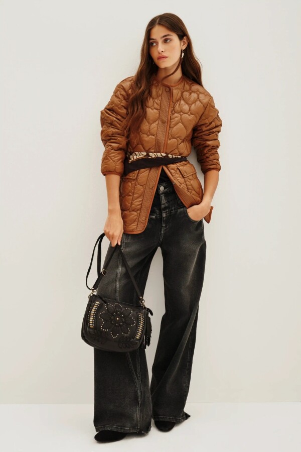 Campera Hearts Camel
