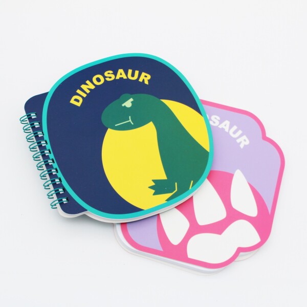 Cuaderno espiral dinosaurio azul