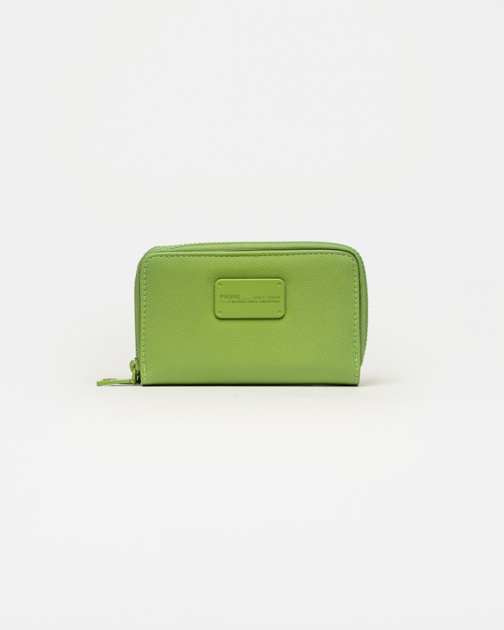 Billetera Penny en efecto cuero Verde