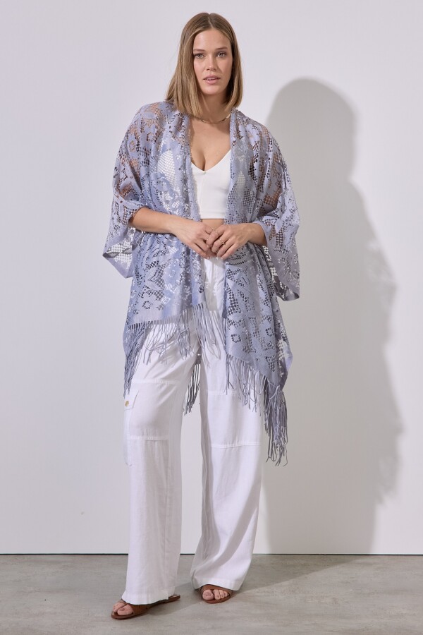 Kimono Calado GRIS