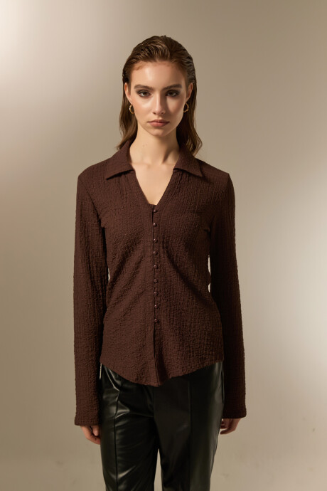 Camisa Hesme Chocolate