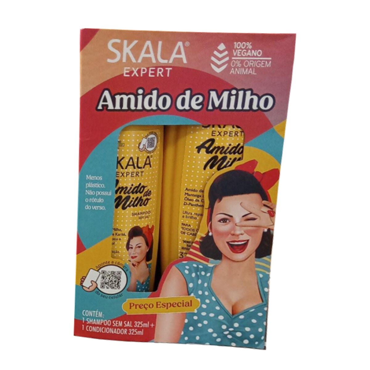 Shampoo + Acondicionador SKALA KIT Pack X2 325Ml - Almidón de Maíz 