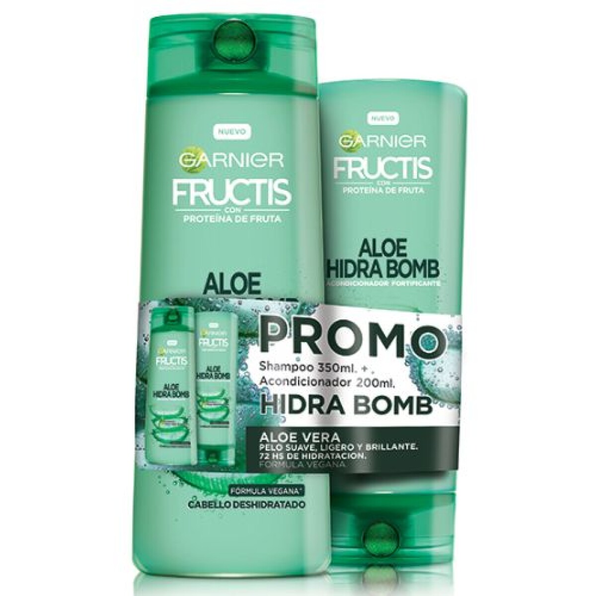 Fructis Pack Aloe Hidra Bomb Sh + Ac 