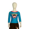 Remera DC Superman Protección UV de Niños - SUITSS24801 Celeste-rojo