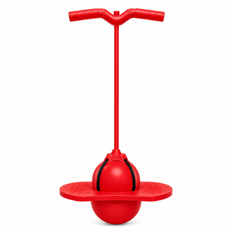 Pelota Pogo Saltarín Infantil Con Asas Base Inflador Rojo