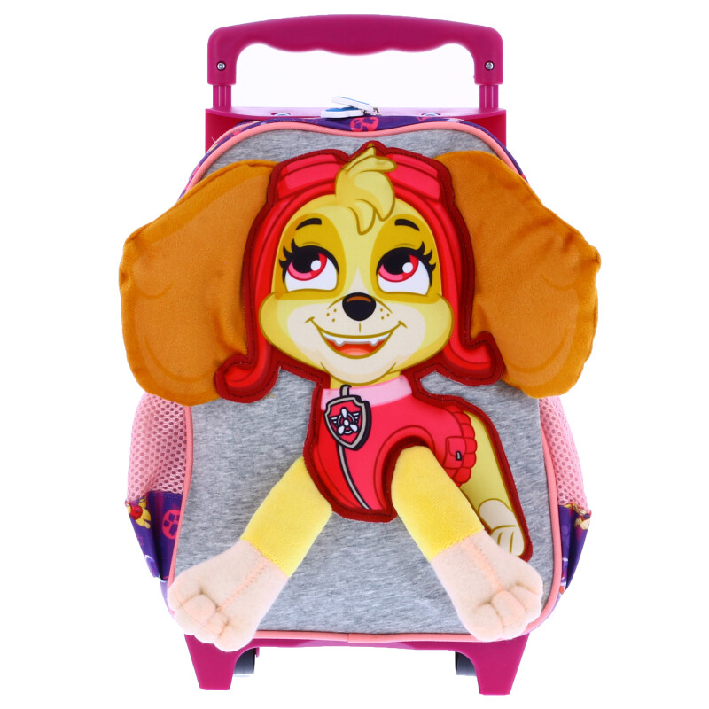 Mochila Disney Carro Paw Patrol 3D Violeta - Gris - Anaranjado