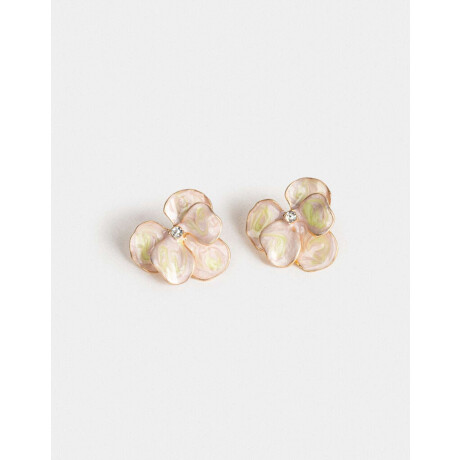 Aros Pasantes De Flor Dorado