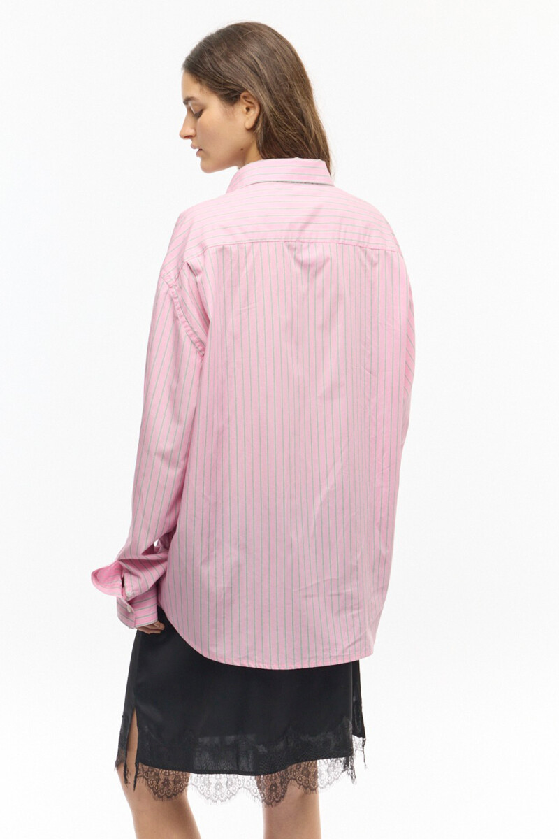 CAMISA RAYAS GABRIETTE Rosa