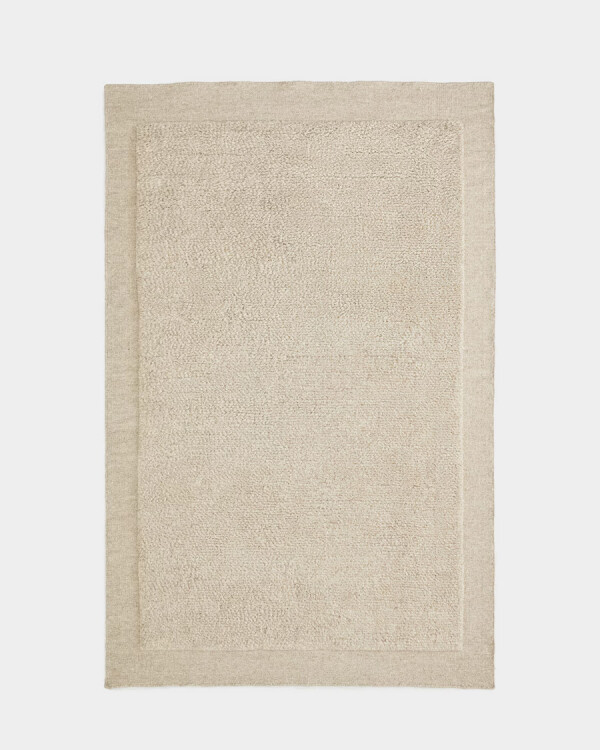 Alfombra Marely de lana beige 200 x 300 cm. Alfombra Marely de lana beige 200 x 300 cm.
