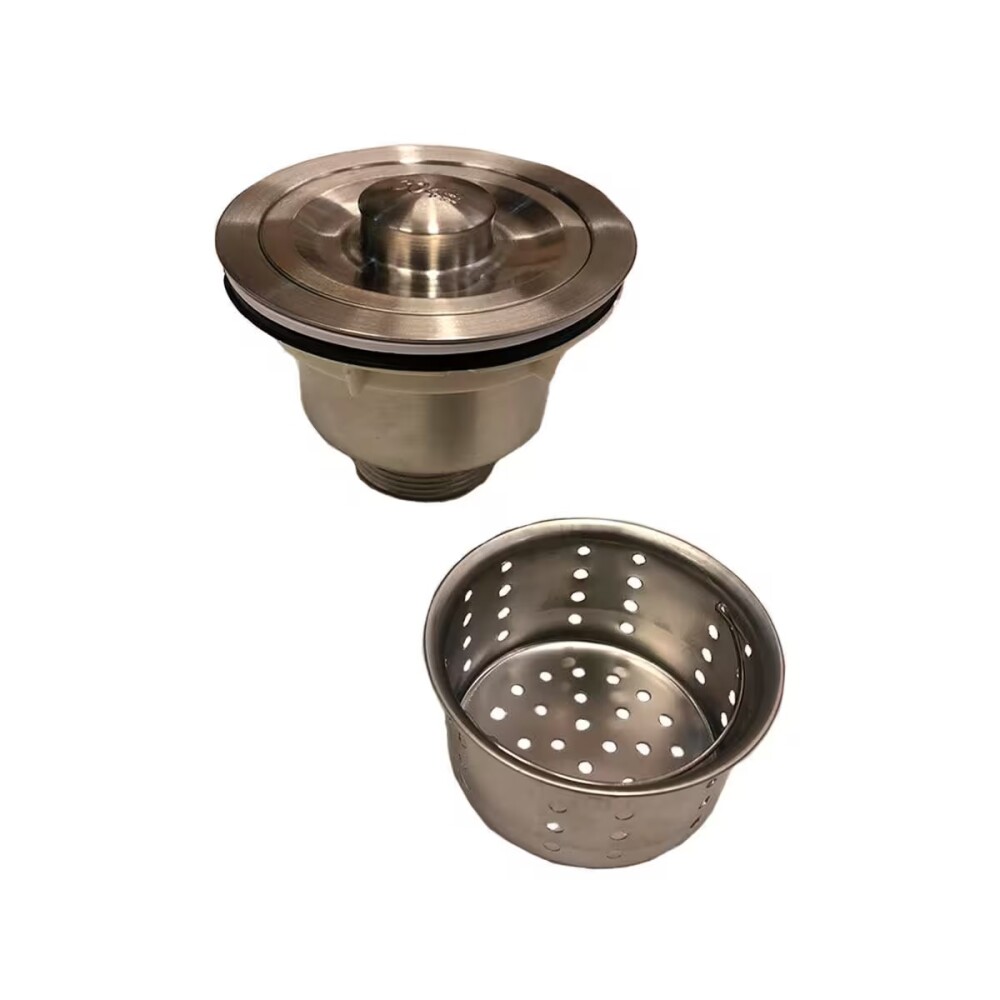 Sifón Corrugado Doble Gris c/Desborde Y válvulas Acero 304 Sifón Corrugado Doble Gris C/desborde Y Válvulas Acero 304