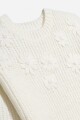 Sweater con flores BLANCO