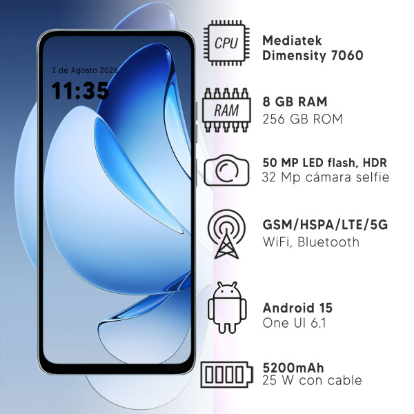 Motorola G56 8gb Ram 256gb 5g + Regalo AZUL