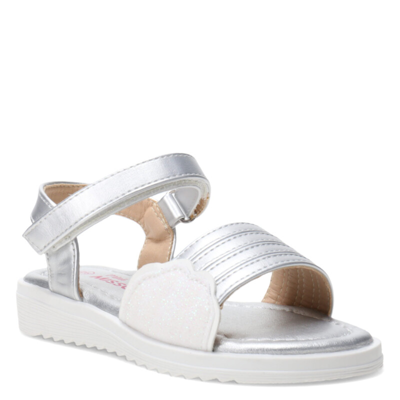 Sandalias de Niña MINI Miss Carol ANZAC con diseño de nube Plateado
