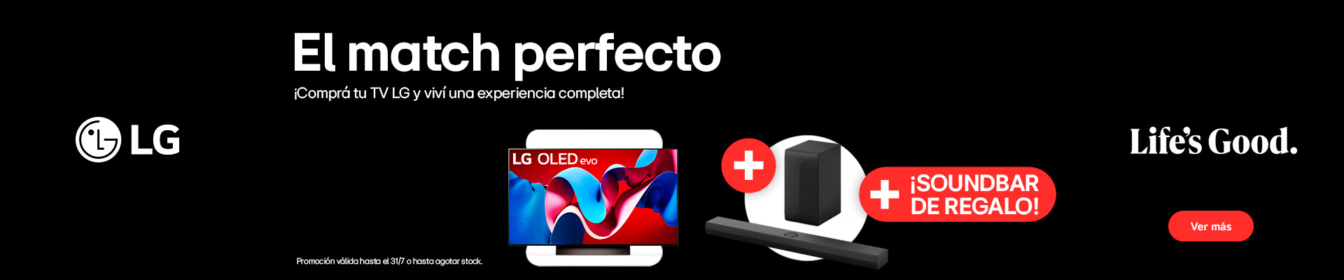 TV LG + Soundbar DE REGALO