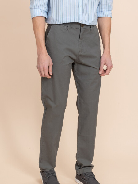 Pantalón chino Gris