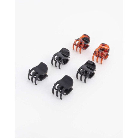 Set De Broches Combinacion Bicolor